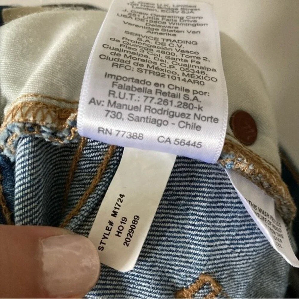 Madewell Cropped Classic Straight Leg Jeans 25‎ - Picture 6 of 7